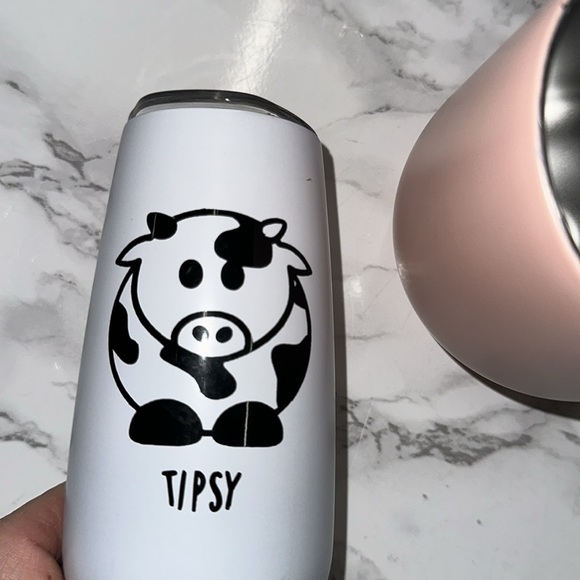 Tumbler Set - White and Pink - Picture 3 of 6